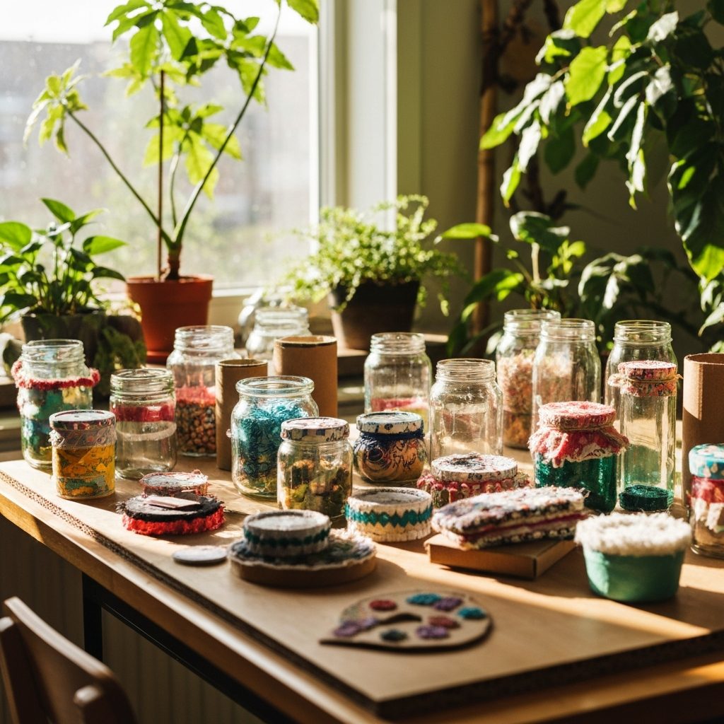 Manualidades con Material Reciclado: Guía de Upcycling 2025