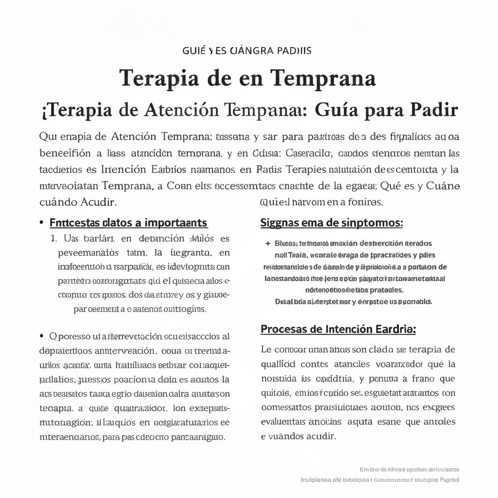 Terapia de Atención Temprana: Guía para Padres | Qué es y Cuándo Acudir