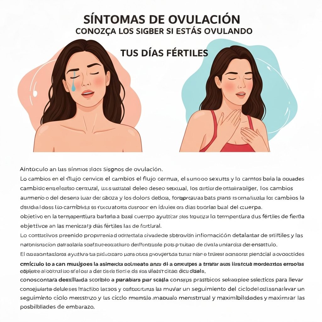Síntomas de Ovulación: Cómo Saber si Estás Ovulando y tus Días Fértiles
