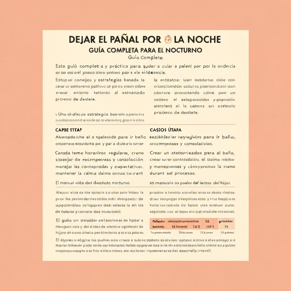 Dejar el Pañal por la Noche: Guía Completa para el Destete Nocturno