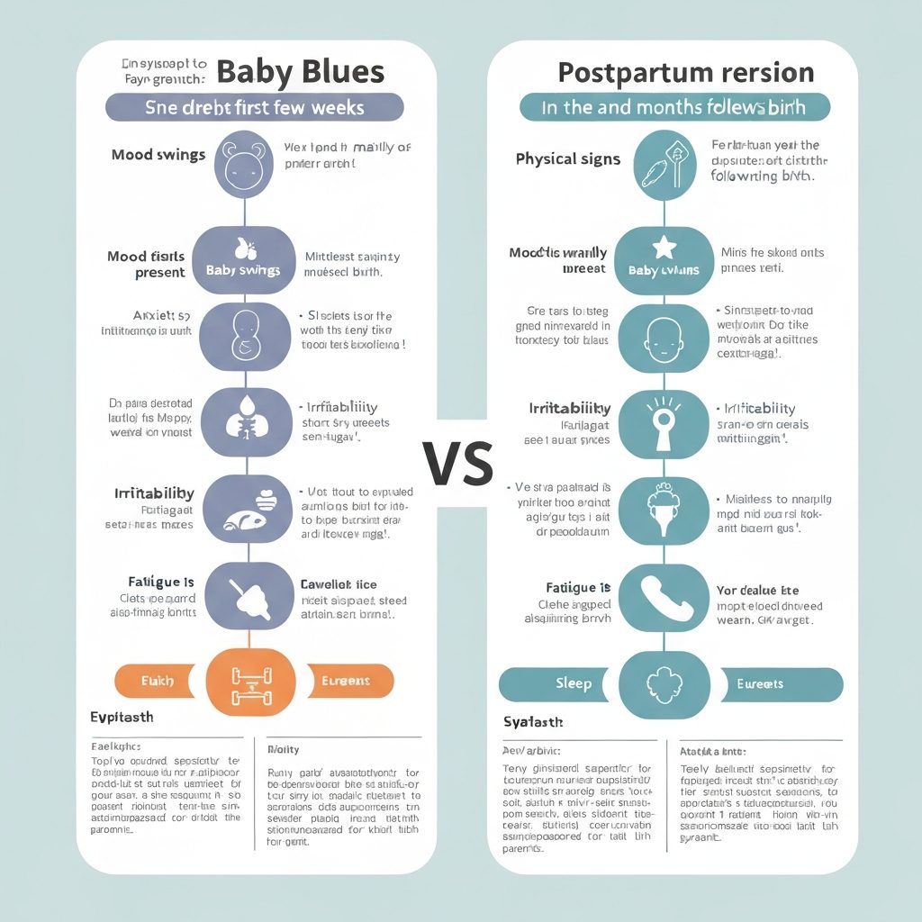 Baby Blues vs. Depresión Postparto: Aprende a Diferenciarlos